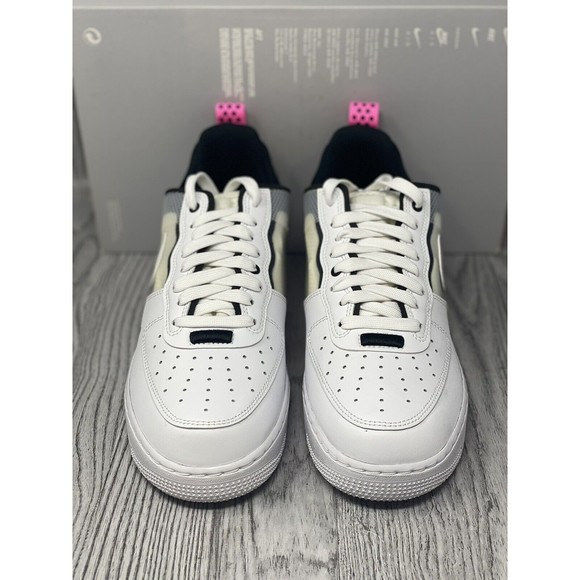 NEW Nike Air Force 1 React White Black Pink Spell DV0808-100 Men\'s Size 8 main image 8